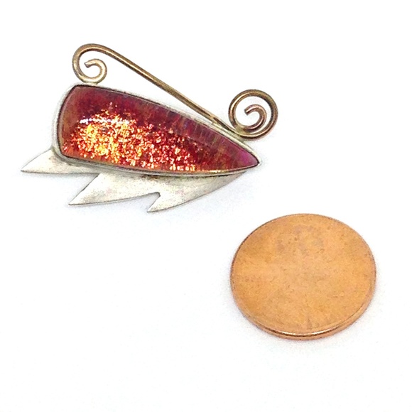 Earring Artisan Glass Statement - Picture 2 of 4